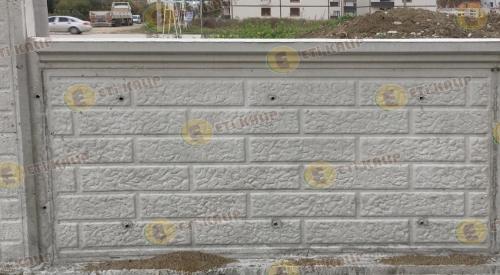 EFE - 020 ÇAKIL TAŞI DESEN Bahçe Duvarı Beton Kalıp